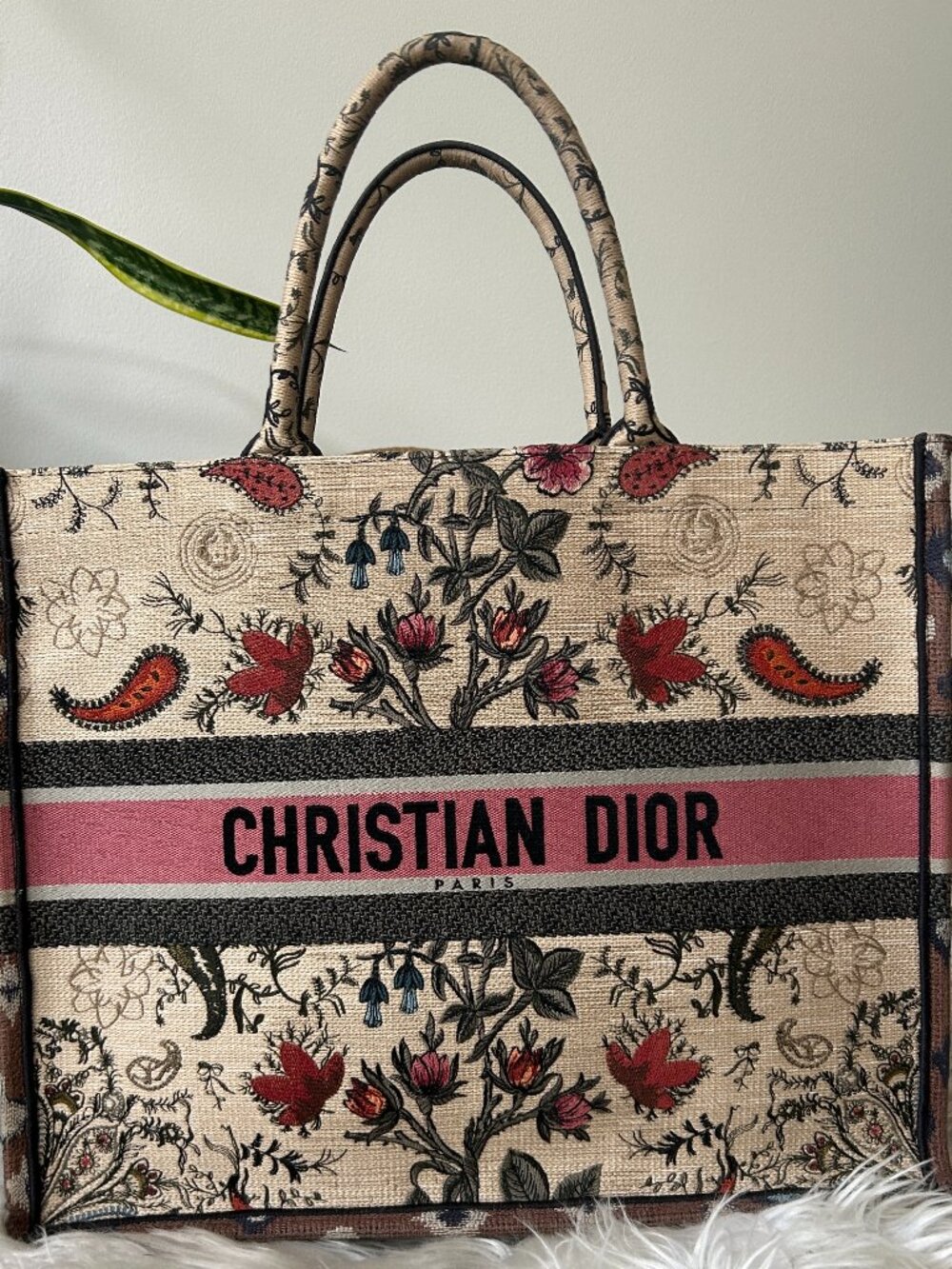 Christian Dior DIOR Book Tote, Size Large, with Dust Bag